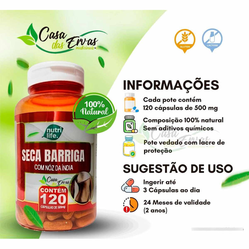 Seca Barriga Da India 120 Cápsulas Nutrilife