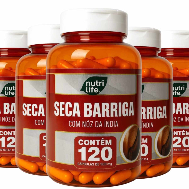 5 Seca Barriga Da India 120 Cápsulas Nutrilife
